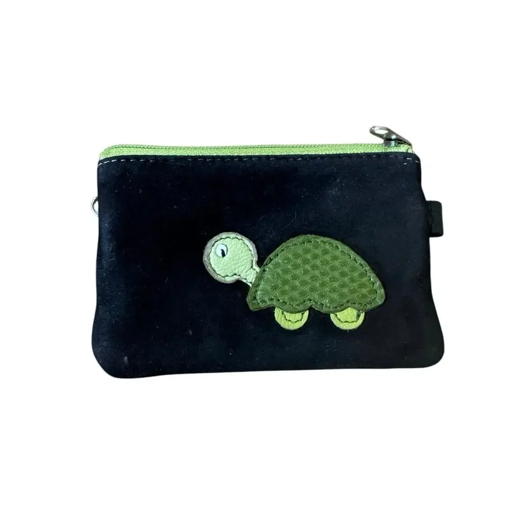 Small Brown & Green Coin Purse